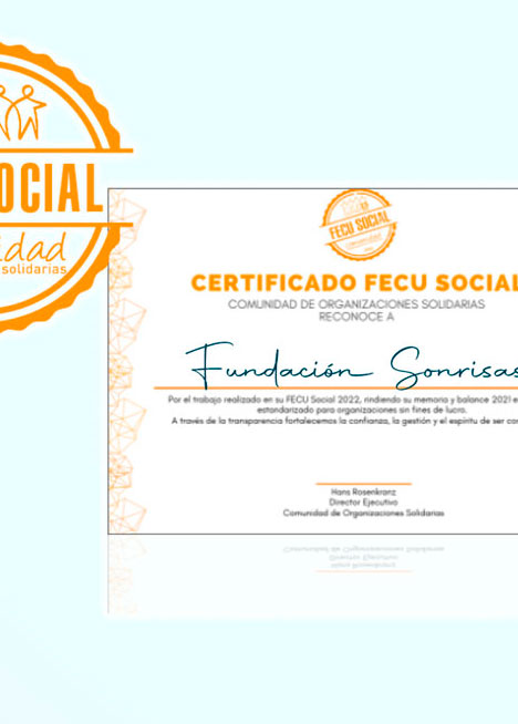 Fundación Sonrisas comprometida con la Transparencia: lanza nueva FECU Social 2022